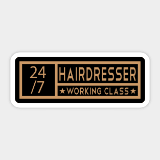 Hairdresser Job Tittle Sticker